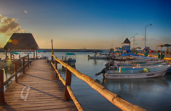 Chiquila port, ferry to Holbox Island.